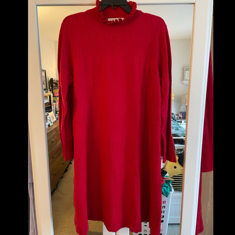 Loft Plus super soft pointelle knit dress 16-18